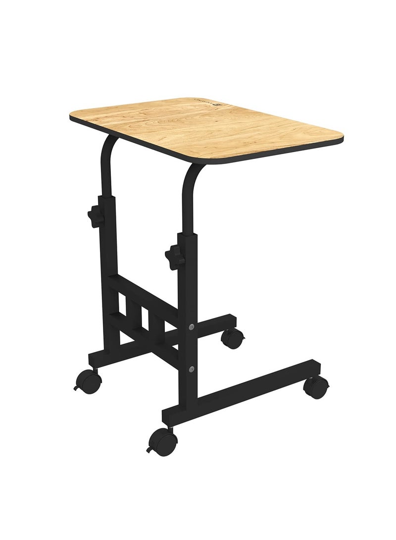 بورترونيكس Portronics My Buddy D Wood Multipurpose Movable & Adjustable Table for Computer & Laptop(Brown) - Image 1